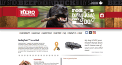 Desktop Screenshot of herodogtreats.com